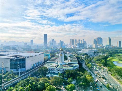 manila city hall aerial view|File:Aerial view of Manila's city center area (Padre Burgos area) in .